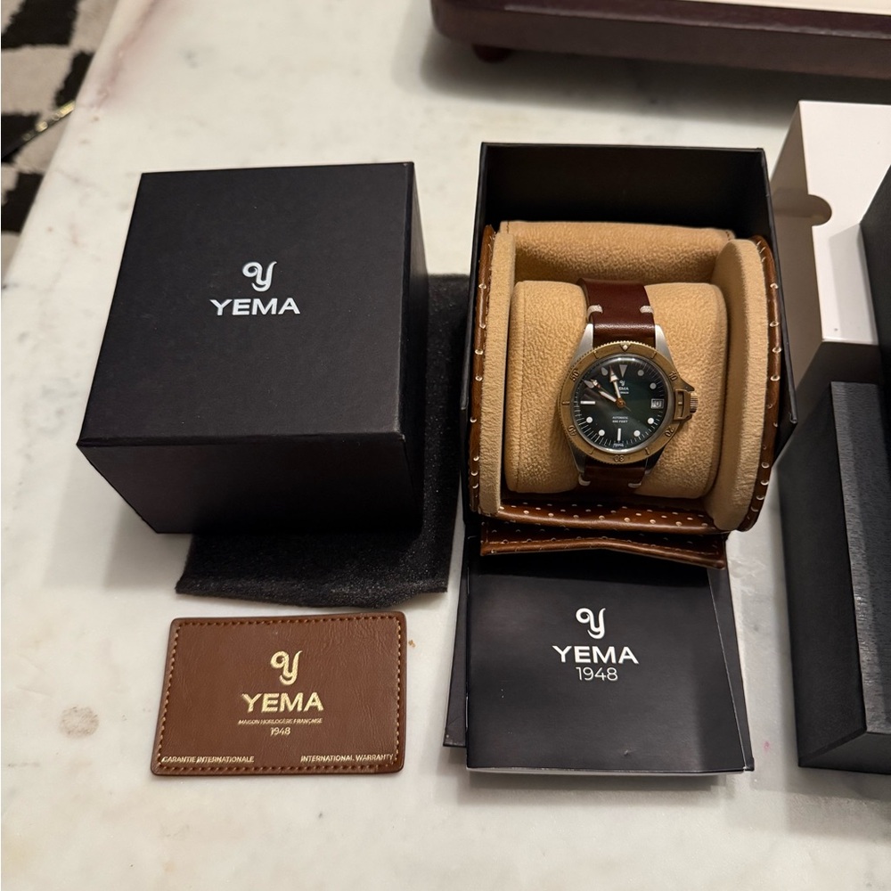 Yema Superman Steel Bronze Green Dial LE